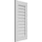 Ekena Millwork Vertical Surface Mount PVC Gable Vent: Non-Functional, w/ 3-1/2"W x 1"P Standard Frame, 16"W x 34"H GVPVE16X3401SN - alternate 2